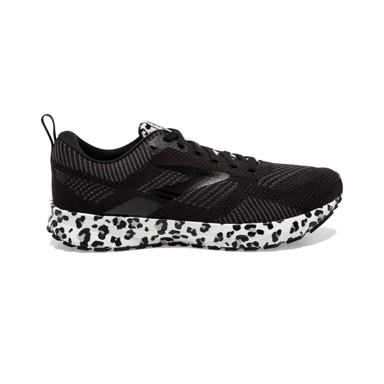 Brooks REVEL 5 Performance Road Running Shoes Womens Outlet - Black/White/Silver (DNK948357)